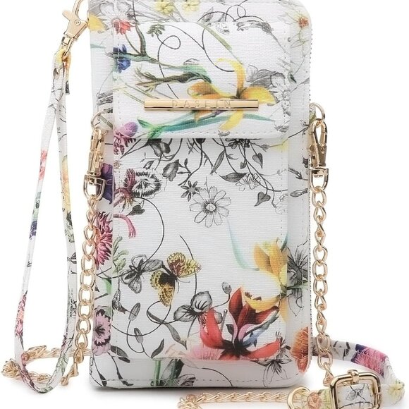 Crossbody Phone Purse Vegan Leather Wallet with Multiple Pockets for Women - Picture 1 of 6